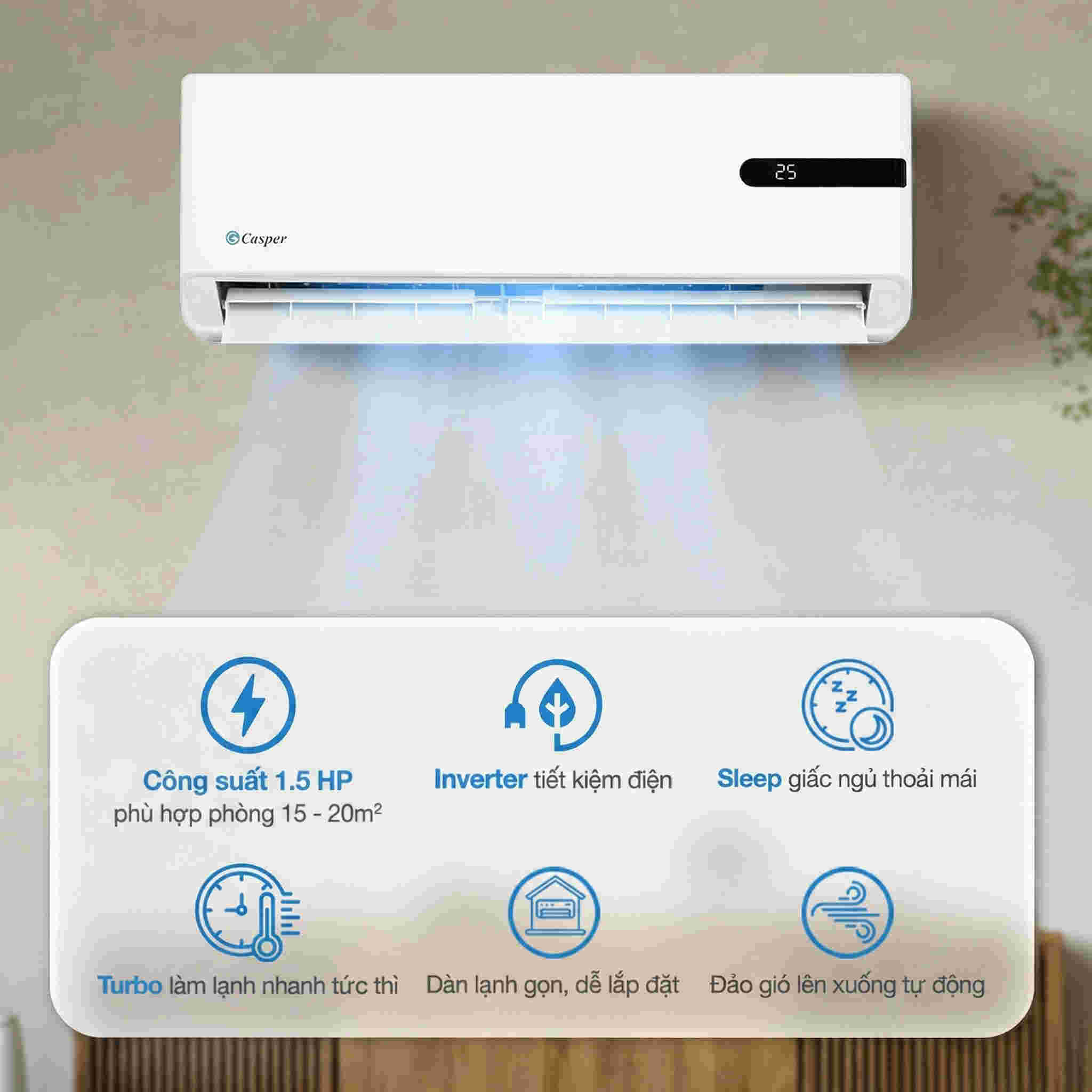 Casper Inverter 1.5 HP GC-12IB36