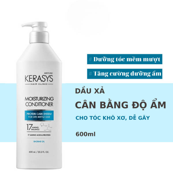 Dầu Xả KeraSys Dưỡng Ẩm Cho Tóc Khô, Xơ, Dễ Gãy Rụng 600ml