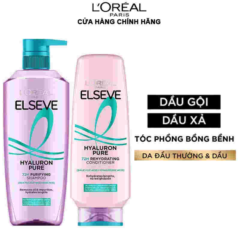 Dầu Xả L'Oreal Tóc Phồng Bồng Bềnh Cho Da Đầu Thường, Dầu 265ml