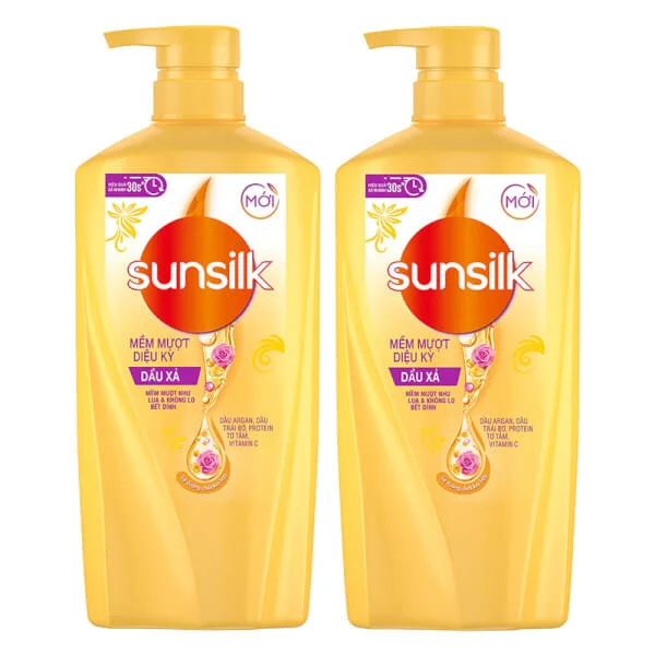 Dầu Xả Sunsilk Mềm Mượt Diệu Kỳ 640g, Vàng