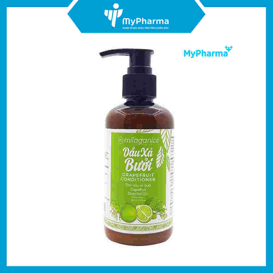 Dầu Xả Milaganics Tinh Dầu Bưởi Dưỡng Tóc Mềm Mượt 250ml