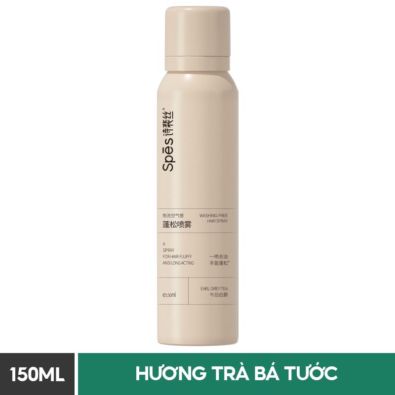 Dầu Gội Khô Spes Dạng Xịt Hương Trà Bá Tước 150ml