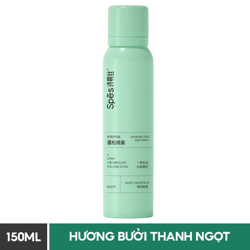Dầu Gội Khô Spes Dạng Xịt Hương Trà Bá Tước 150ml