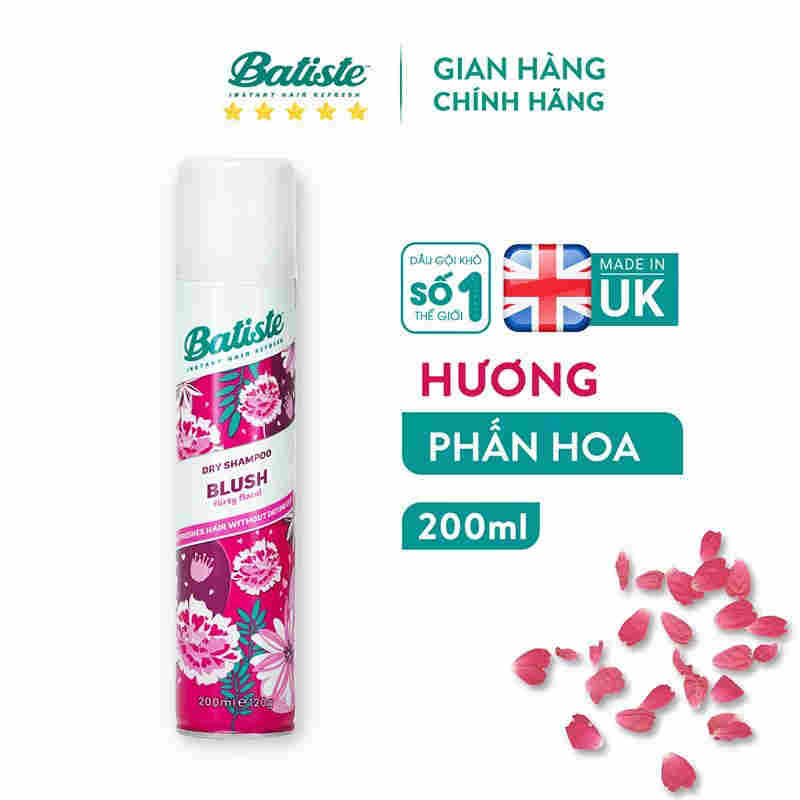 Dầu Gội Khô Batiste Hương Hoa Anh Đào 200ml