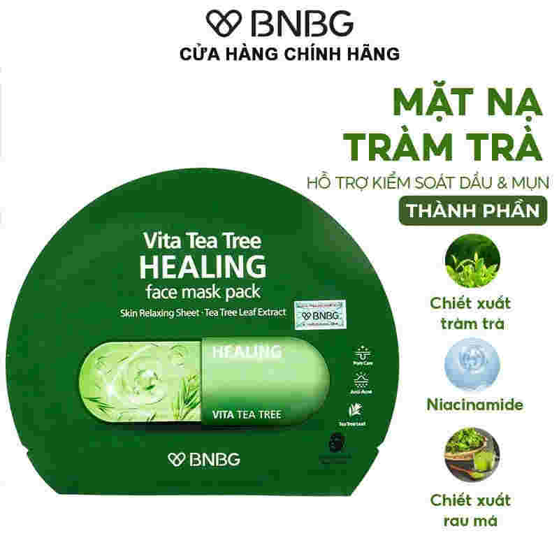 Mặt Nạ BNBG Tràm Trà Giúp Thải Độc Da, Giảm Mụn