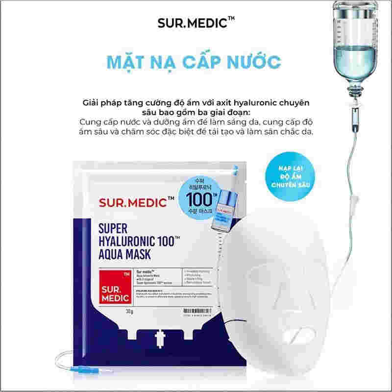 Mặt Nạ Sur.Medic+ Cấp Nước & Cấp Ẩm Chuyên Sâu