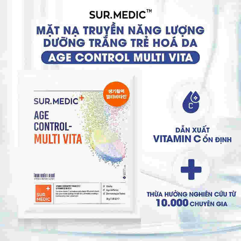 Mặt Nạ Sur.Medic+ Cung Cấp Multi Vitamin Mặt Nạ Sur.Medic+ Cung Cấp Multi Vitamin 30g