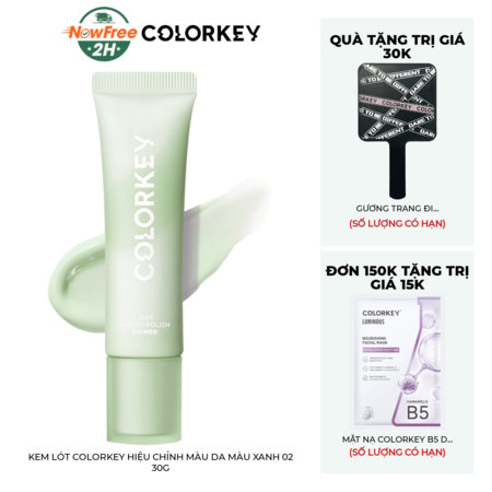 Kem Lót Colorkey Nâng Tông Da (Light Weight Polish Primer) Màu tím