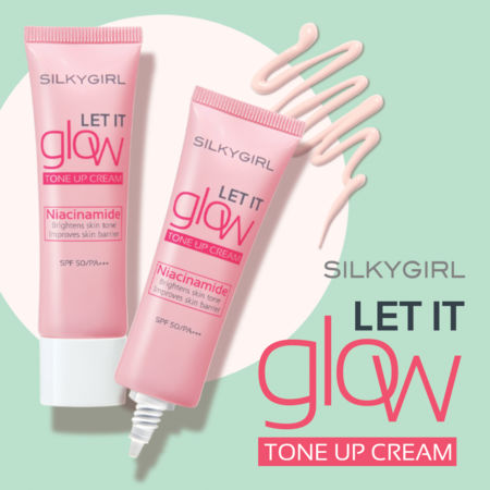 Kem Lót Silkygirl Nâng Tông SPF 50 PA+++ (Let It Glow Tone Up Cream) Kem Lót Silkygirl Nâng Tông SPF 50 PA+++ 25ml