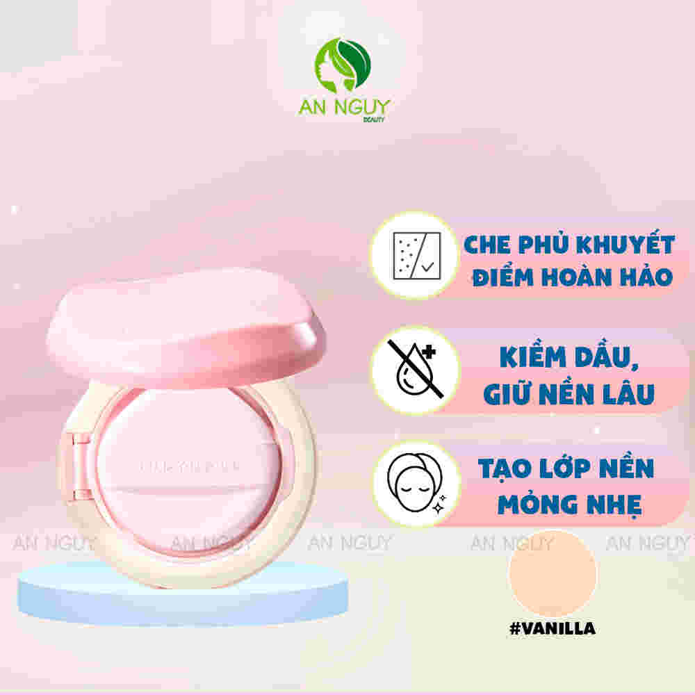 Phấn Nước Judydoll Mịn Lì, Che Phủ Cao (Fresh Matte Cushion) 02 Vanilla