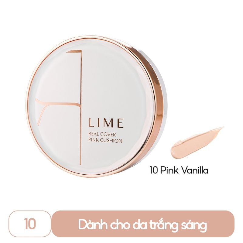 Phấn Nước Lime Kiềm Dầu (Real Cover Pink Cushion SPF 50+/PA+++) No.20 Pink Beige