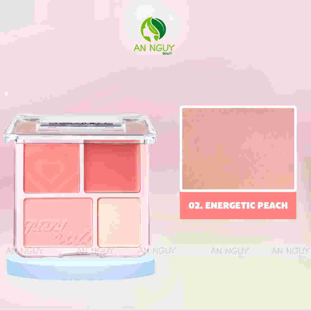 Phấn Má Hồng & Bắt Sáng Judydoll 4 Màu (Blush & Highlight Palette ) 03 Ballerina Dream