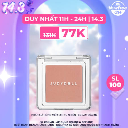 Phấn Má Hồng Judydoll Mềm Mịn Tự Nhiên (Pretty Blush Powder) 02