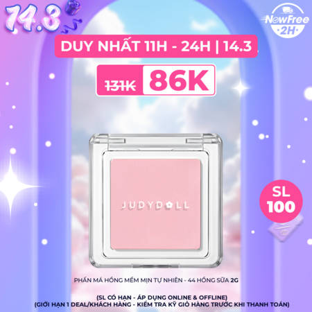Phấn Má Hồng Judydoll Mềm Mịn Tự Nhiên (Pretty Blush Powder) 02
