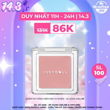 Phấn Má Hồng Judydoll Mềm Mịn Tự Nhiên (Pretty Blush Powder) 02