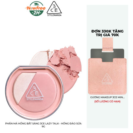 Phấn Má Hồng Bắt Sáng 3CE (Blushlighter) Beige Hour