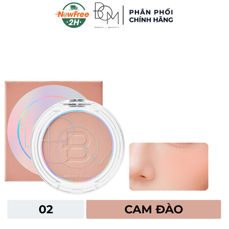 Phấn Má Hồng B.O.M Mịn Lì (Mood Flex Powder Blush) 02