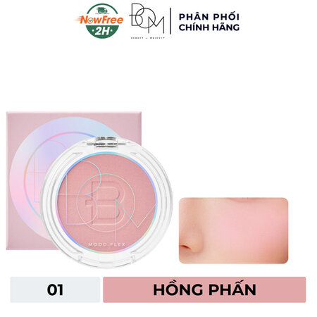 Phấn Má Hồng B.O.M Mịn Lì (Mood Flex Powder Blush) 02