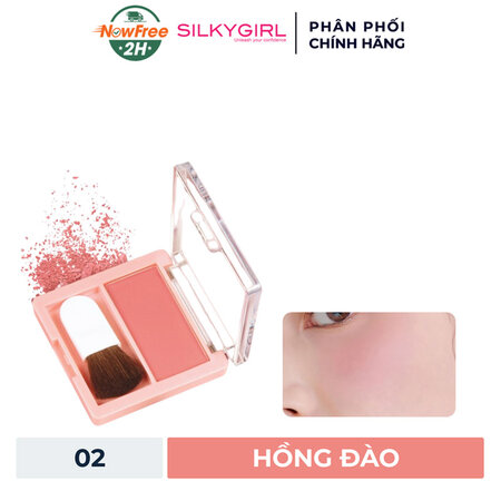 Phấn Má Hồng Silkygirl (Blush Hour) 04 Cherry Crush