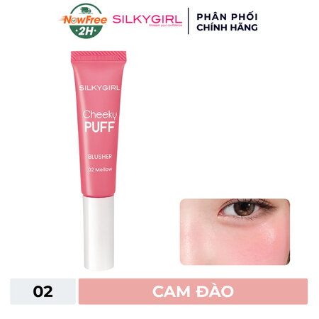 Má Hồng Silkygirl Dạng Kem (Cheeky Puff Blusher) 02