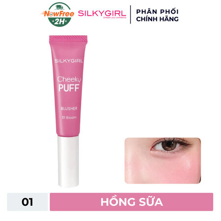 Má Hồng Silkygirl Dạng Kem (Cheeky Puff Blusher) 02