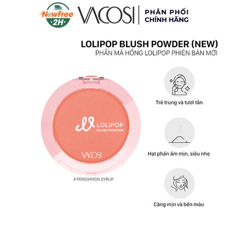 Phấn Má Hồng Vacosi Lolipop (Lolipop Blush Powder) 13 Caramel Fig