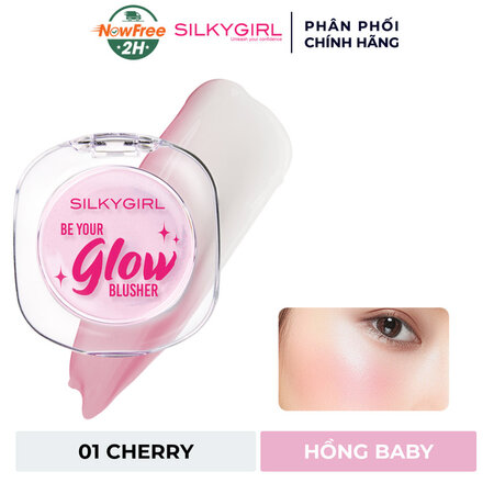 Má Hồng Thạch Silkygirl (Be Your Glow Blusher) Hồng đất