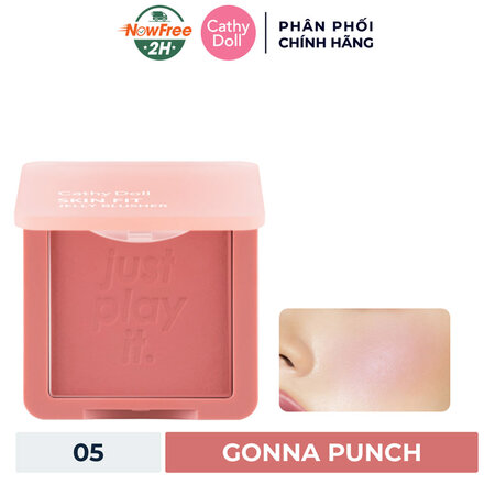 Má Hồng Cathy Doll Dạng Kem (Skin Fit Jelly Blusher) 02 Gala Peach