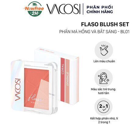 Phấn Má Hồng & Bắt Sáng Vacosi (Flaso Blush) BL04