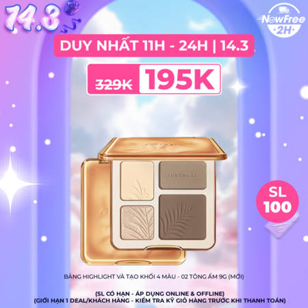 Bảng Highlight Và Tạo Khối Judydoll 4 Màu (Highlight & Contour Palette) 01