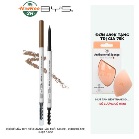 Chì Kẻ Mày BYS Siêu Mảnh Lâu Trôi (Hybrid Hero Brow Booster x Precision Pencil) Brown