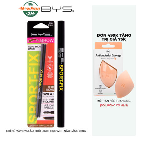 Chì Kẻ Mày BYS Lâu Trôi (Auto Brow Liner Sport-Fix) Light Brown
