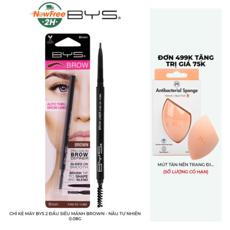 Chì Kẻ Mày BYS 2 Đầu Siêu Mảnh (Auto Thin Brow Liner) 0.08g