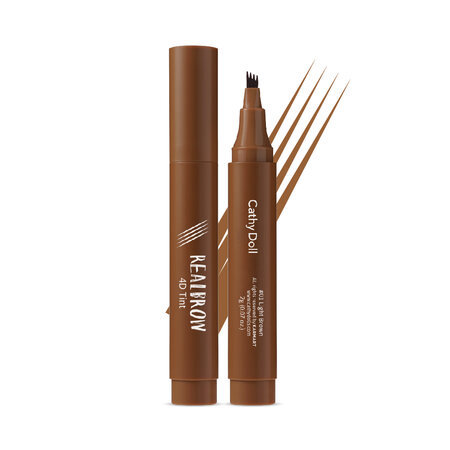 Bút Kẻ Mày Cathy Doll Dạng Sợi (Real Brow 4D Tint) 04 Grey Brown