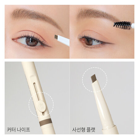 Bút Kẻ Mày 3CE Dạng Chì 2 Đầu (Easy Brow ​Designing Pencil) Light Blonde
