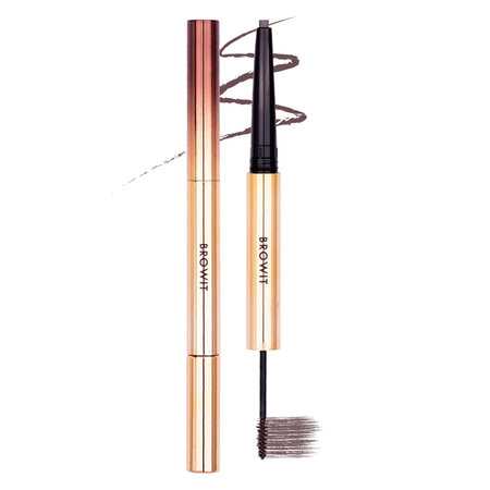 Chì Kẻ Mày & Mascara Mày 2in1 Browit (Ultra Fine Duo Eyebrow Pencil & Mascara) Ash Brown