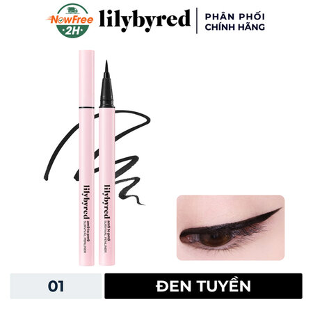 Bút Kẻ Mắt Lilybyred Đầu Mảnh, Lâu Trôi (Am9 to Pm9 Survival Penliner) 01