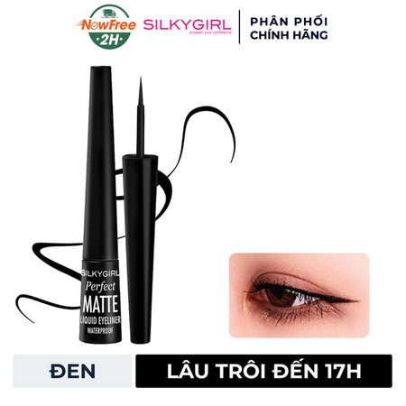 Kẻ Mắt Nước Silkygirl Không Trôi (Perfect Matte Liquid Eyeliner Waterproof)
