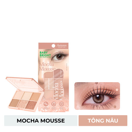 Bảng Phấn Mắt Baby Bright 6 Ô (Eye Palette) Cheerful Peach