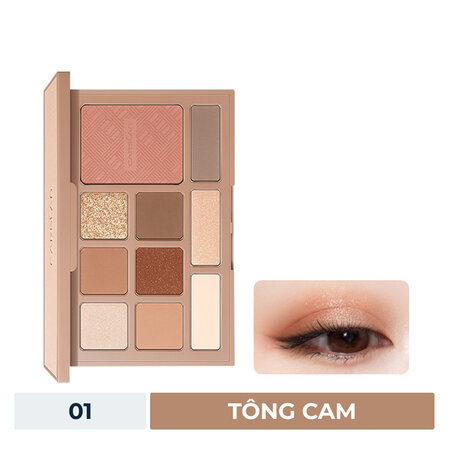 Bảng Phấn Mắt Carslan 10 Màu Đa Năng (Silky Twinkle Comprehensive Palette) 01