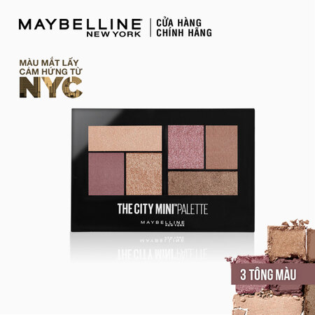 Bảng Phấn Mắt Maybelline 6 (The City Mini Palette) 400 Rooftop Bronzes