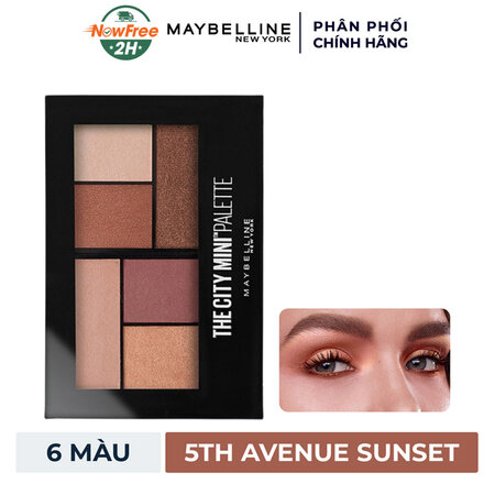 Bảng Phấn Mắt Maybelline 6 (The City Mini Palette) 400 Rooftop Bronzes