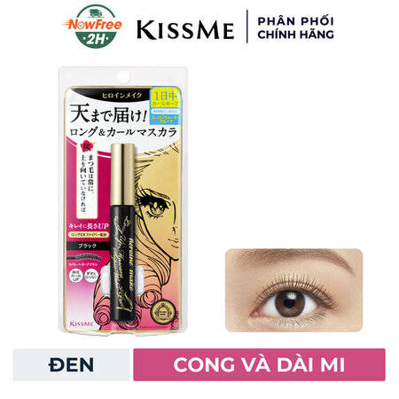 Mascara Kissme Nâng Cong Và Dày Mi (Volume UP Mascara Super WP) Hồng