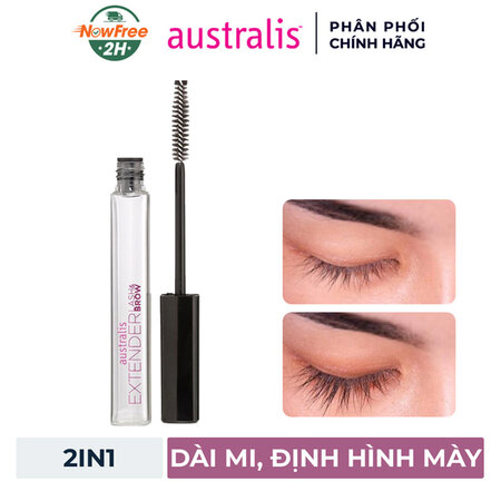 Mascara Australis Trong Suốt Dài Mi & Định Hình Chân Mày (Clear Lash & Brow Extender)