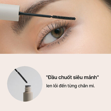 Mascara 3CE Chống Nước Siêu Mảnh