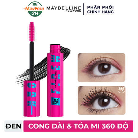 Mascara Maybelline Cong Dài Và Tỏa Mi 360 Độ (Lash Sensational Firework Waterproof Mascara)