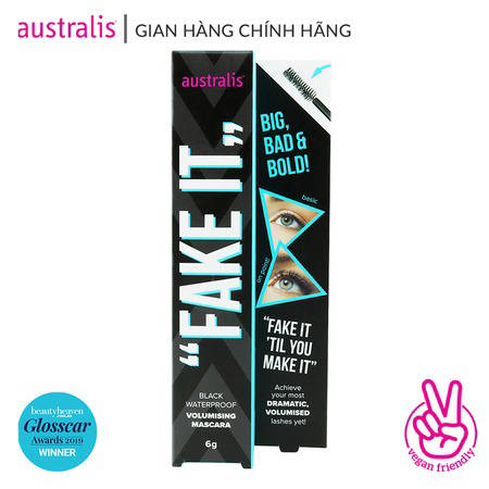 Mascara Australis Làm Dày Mi Chống Thấm Nước Lâu Trôi (Fake It Volumsing Mascara Waterproof) 6g