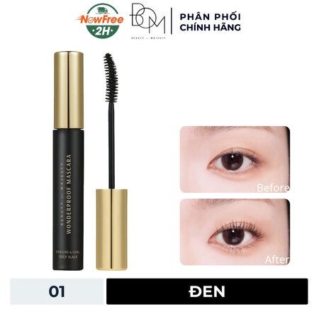 Mascara B.O.M Làm Dày & Cong Mi (Wonderproof Mascara Volume & Curl )