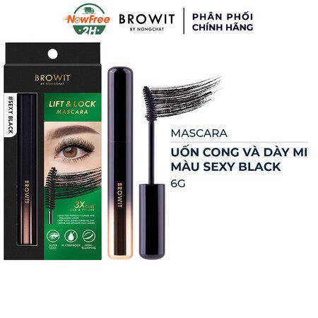 Mascara Browit Uốn Cong Và Dày Mi (Lift & Lock Mascara) 6g