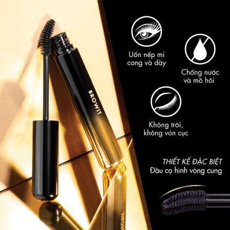 Mascara Browit Uốn Cong Và Dày Mi (Lift & Lock Mascara) 6g